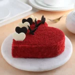 Red Velvet Heart Shape Cake