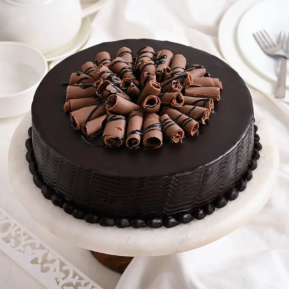 Roll Up Chocolate Truffle Cake